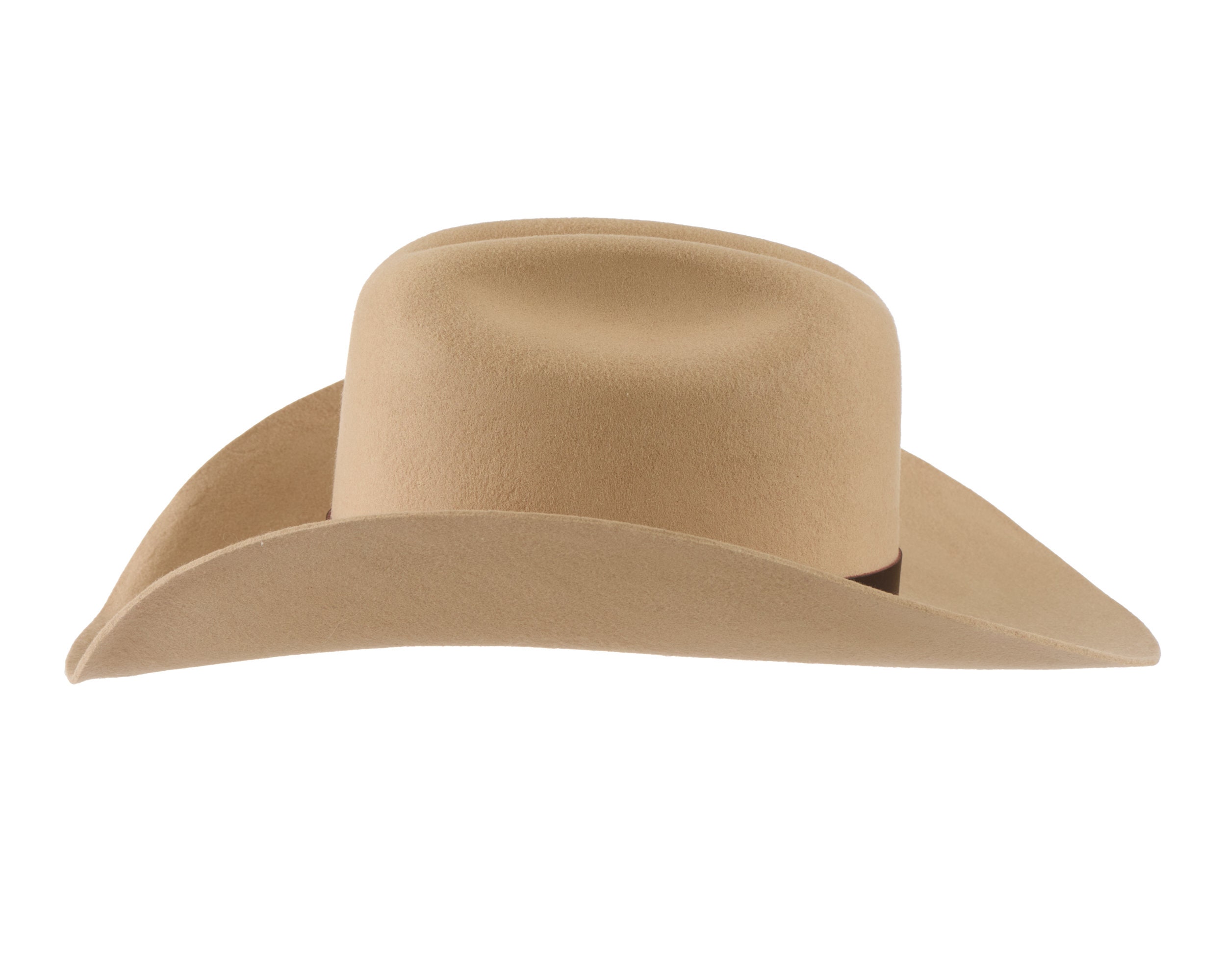Roper Cowboy Hat Tan - 100% Wool Felt - Etsy