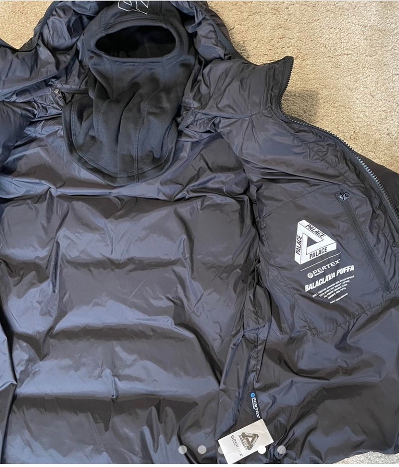 Palace Balaclava Puffer Jacket Etsy