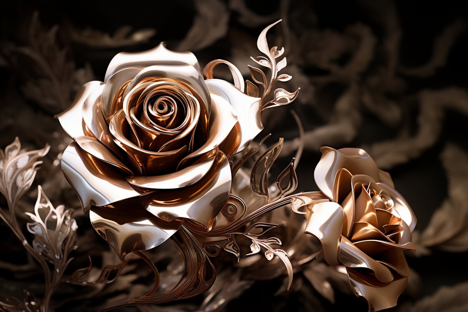 Rose Gold - Digital Art - Etsy