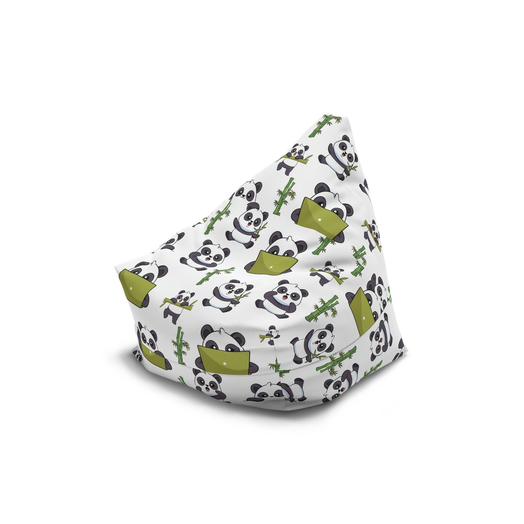 Panda Bean Bag Chair Cover Cute Pandas Beanbag Etsy