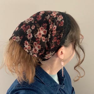Chiffon Medium Length Headcoverings, Headband, Headwrap, Headscarf, Tichel, Prayer Covering, Christian Head Covering