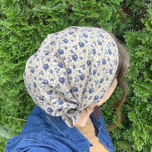 100% Cotton Florals - Full Coverage Snoods, Headcovering, Headwrap, Headscarf, Tichel, Prayer Covering, Christian Head Covering
