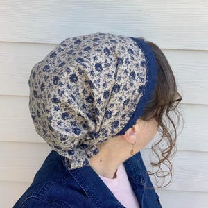 100% Cotton Florals & Lace Full Coverage Snoods, Headcovering, Headwrap, Headscarf, Tichel, Prayer Covering, Christian Head Covering
