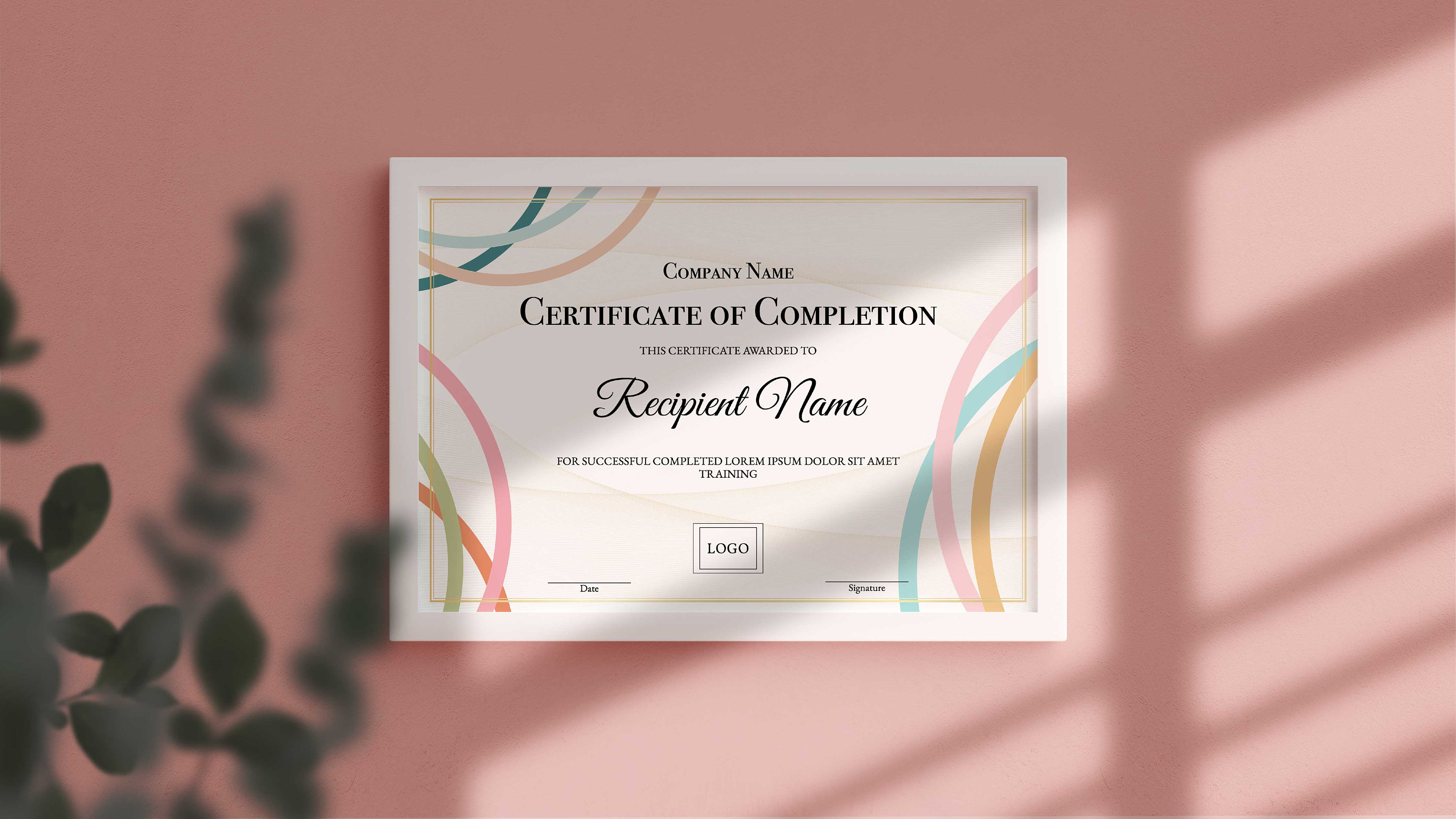 Editable Course Completion Ribbon Editable Certificate of Completion, Course Certificate of Completion ...