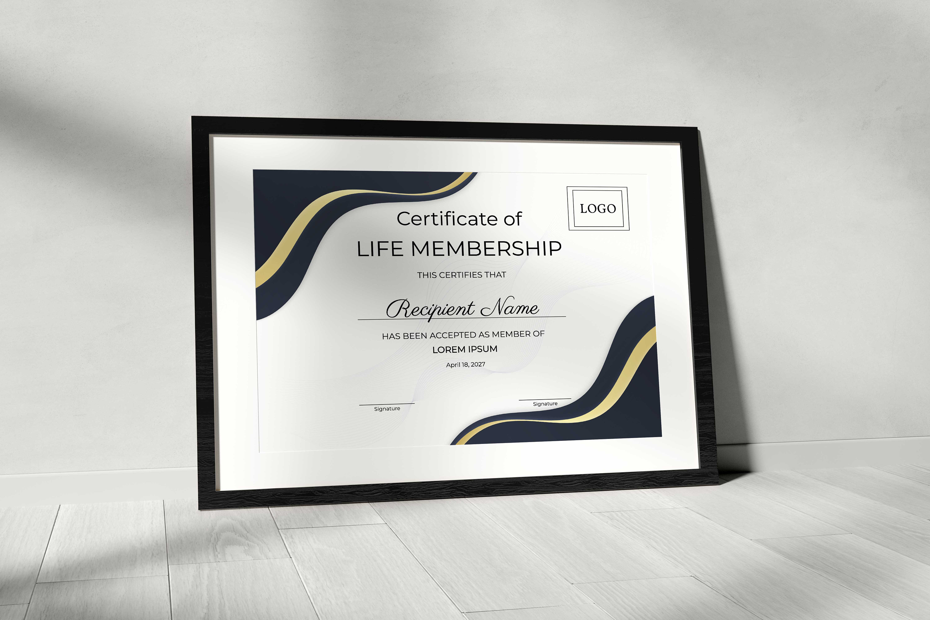 Editable Life Membership Certificate Template, Printable Elegant ...