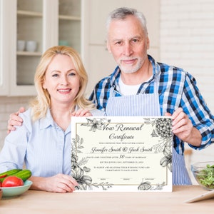 Vows Renewal Certificate Editable Vows Template Wedding Vow Template 