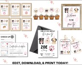 Dog Birthday Party Printable BUNDLE, Puppy Party Games, Adopt a Puppy Party, Dog Adoption Birthday Party, Dog Lover Birthday, Invitations