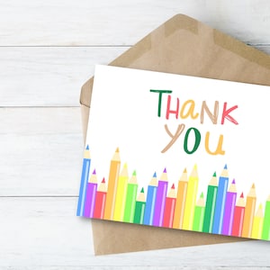 Tarjetas de agradecimiento para maestros, notas de agradecimiento para maestros imprimibles, tarjeta de agradecimiento, tarjetas para maestros y guarderías, tarjetas de agradecimiento arco iris