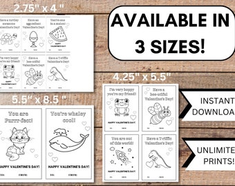 Printable Coloring Pages For Kids, Printable Valentines Cards, Valentine Gift Tags, Valentines Card For School, Valentines Crafts, DIY