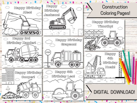 Leo the Truck coloring with boxes  Truck coloring pages, Coloring