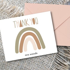 Notas de agradecimiento personalizadas para maestros, tarjeta de agradecimiento para maestros, tarjeta de agradecimiento editable, tarjetas de agradecimiento imprimibles, maestros y guarderías