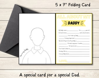 Tarjeta IMPRIMIBLE para papá, Tarjetas de cumpleaños para papá, Regalo personalizado del Día del Padre para papá, Tarjeta de papá extra, Descarga digital INSTANTÁNEA, Tarjeta DIY