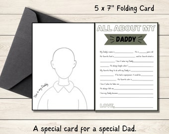 Tarjeta IMPRIMIBLE para papá, Tarjetas de cumpleaños para papá, Regalo personalizado del Día del Padre para papá, Tarjeta de papá extra, Descarga digital INSTANTÁNEA, Tarjeta DIY