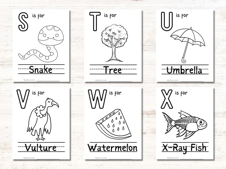 ABC Book Baby Shower Games, Baby Shower Coloring Pages, Baby's First