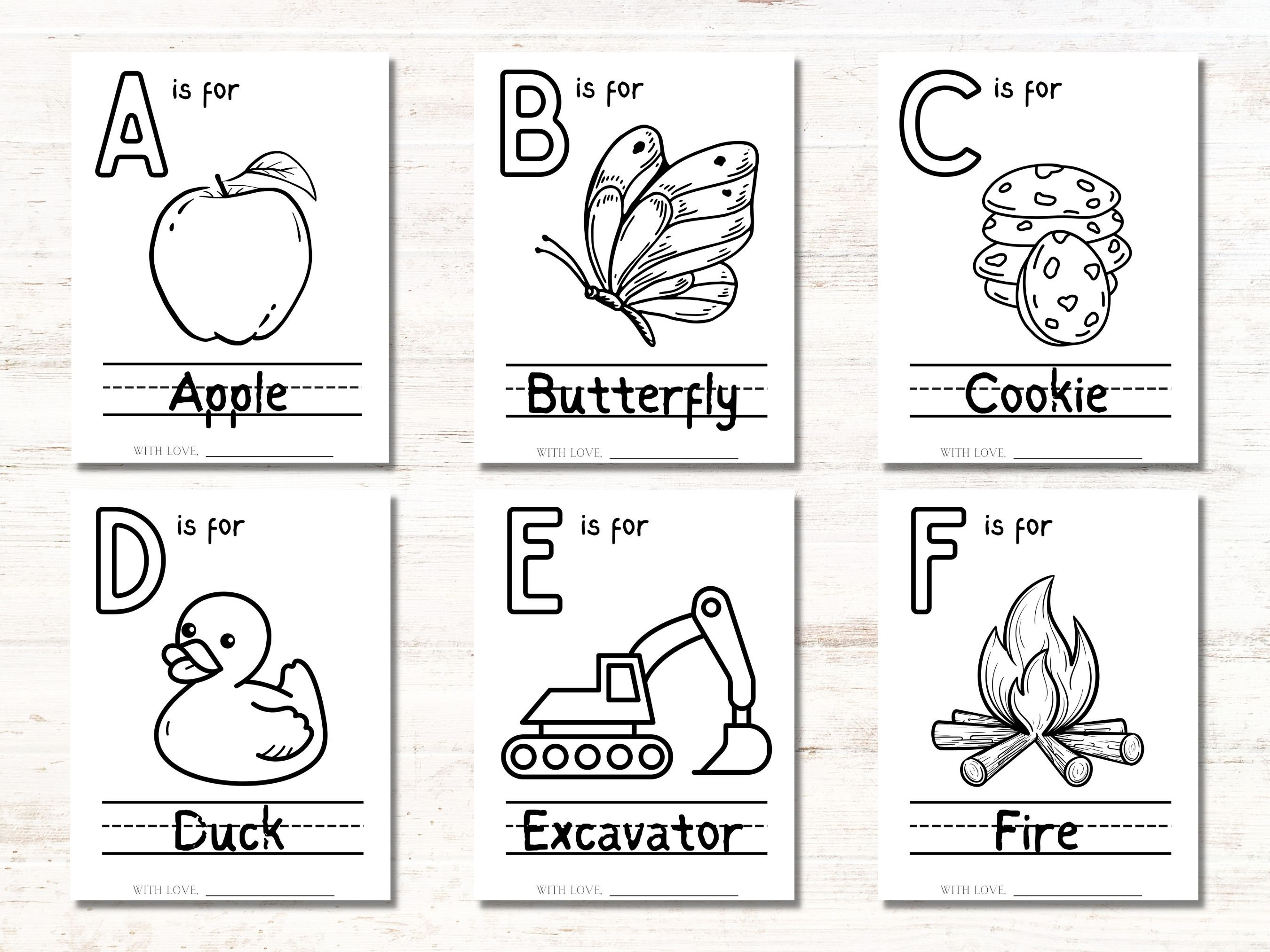 Baby Shower Coloring Pages, ABC Book Baby Shower Games, Baby's First ...