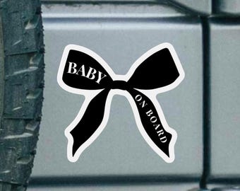 Baby On Board Magnet Cute Functional Car Accessory Funny Bumper Sticker Gift For New Parents Aesthetic Coquette Car Sign Travel Essential