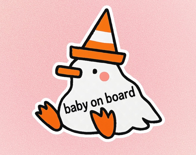 Silly Goose Baby On Board Magnet or Decal – Funny Road Safety Car Sign
