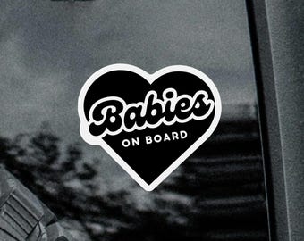 Baby On Board Magnet Weatherproof Car Sign Baby Safety Vinyl Bumper Sticker Magnet Cute Baby Shower Gift for New Parents