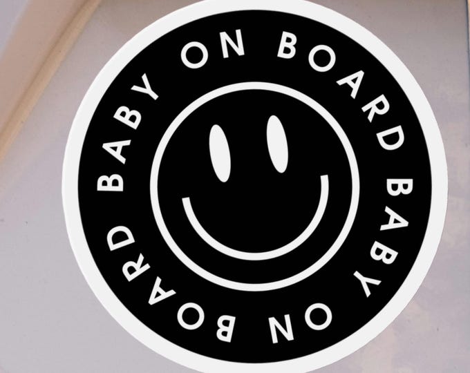 Baby On Board Car Magnet: Weatherproof Safety Decal