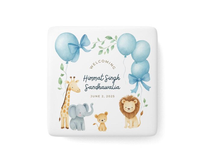 It's a Boy Custom Baby Announcement Magnet