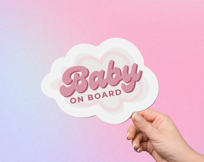 Baby on Board Magnet, Baby Shower Gift, Cute Car Accessory, Car Stickers, Baby On Board Sign, Baby on Board Car Decal, Bumper Sticker