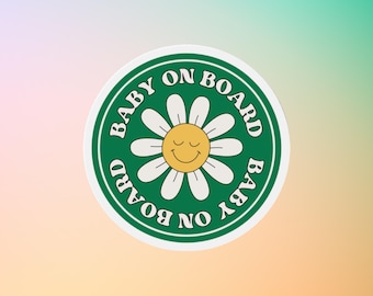 Baby on Board Car Sticker or Magnet: New Parent Gift