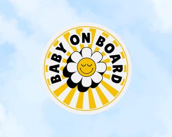 Baby on Board Magnet Baby on Board Bumper Sticker Car Magnet Cute Baby Shower Gift Baby Car Accessories New Baby Gift Car Decal Car Sticker
