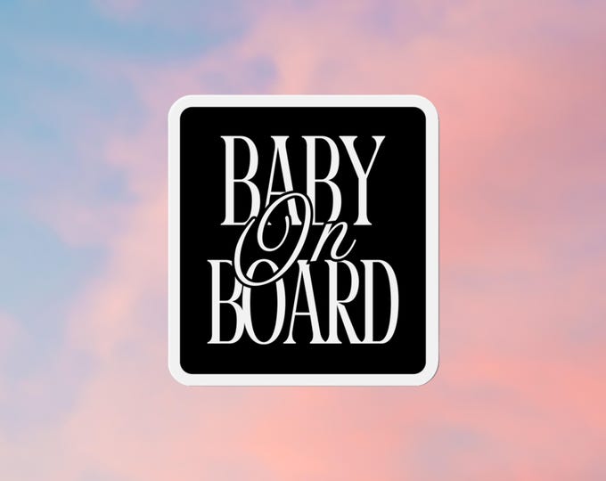 Baby on Board Magnet Baby on Board Bumper Magnet Car Magnet Cute Magnet Baby Shower Gift Baby Car Accessories Baby Car Decal Vinyl Sticker