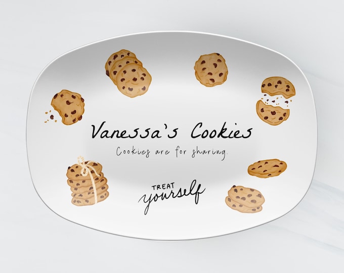 Custom Cookie Tray Grandmas Cookies Personalized Platter Gift for Grandma Kitchen Decor Treat Plate Office Snack Keepsake Plate Gift Idea