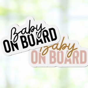 Baby on Board Bumper Magnet, Baby Shower Gift, Cute Car Accessories, Car Stickers, Baby On Board Sign