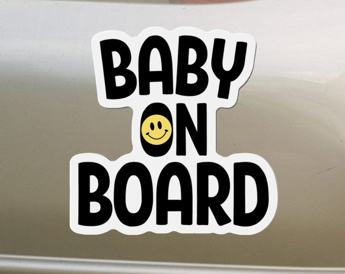 Baby on Board Car Magnet Baby on Board Magnet Baby on Board Decal Cute Car Magnet Bumper Magnet Car Accessories Baby Gift Baby Shower Gift
