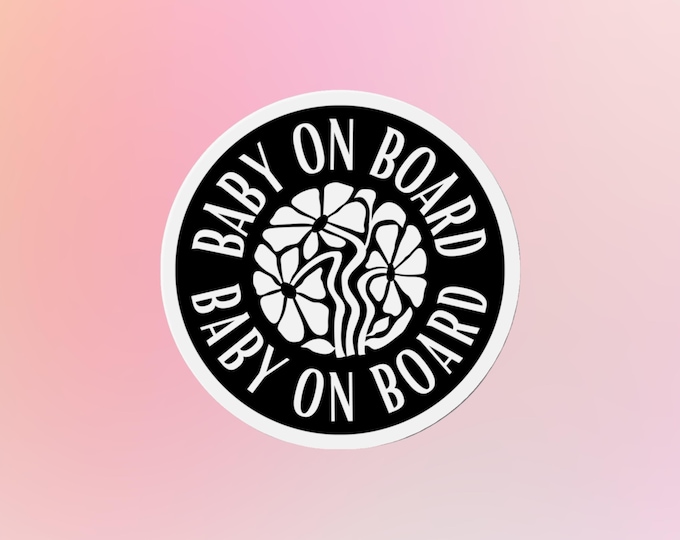 Baby on Board Sticker Baby on Board Magnet Baby Bumper Sticker Vinyl Sticker Car Sticker Baby Gift Baby Shower Gift Car Accessories Mom Gift
