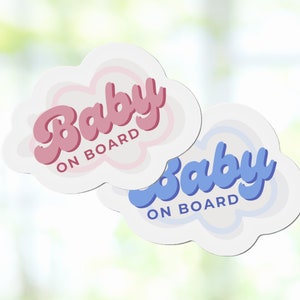 Baby on Board Magnet, Baby Shower Gift, Cute Car Accessories, Car Stickers, Baby On Board Sign, Baby on Board Car Decal, Bumper Sticker