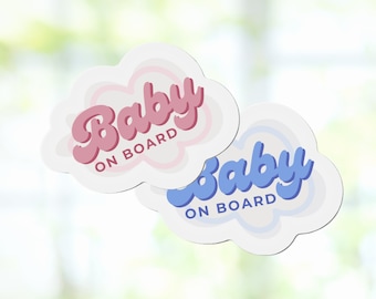 Baby on Board Magnet, Baby Shower Gift, Cute Car Accessories, Car Stickers, Baby On Board Sign, Baby on Board Car Decal, Bumper Sticker