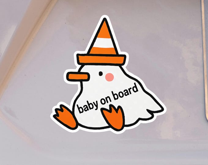 Silly Goose Baby On Board Magnet or Decal – Funny Road Safety Car Sign