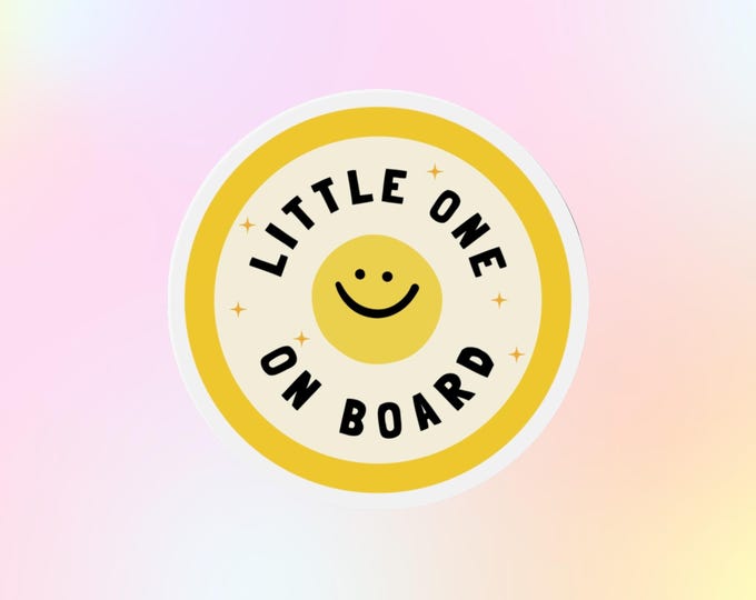 Bumper Magnet Baby On Board Car Magnet Cute Baby Gift Car Magnets Baby Stuff - Great Baby Shower Favor and New Baby Announcement!