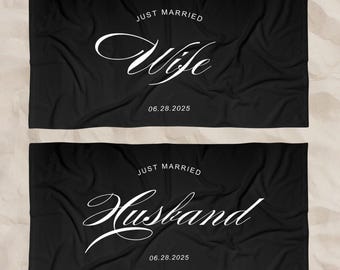 Matching Honeymoon Beach Towel Matching Couple Gift Couples Matching Set Wedding Gift Personalized Custom Couple Newlywed Gift