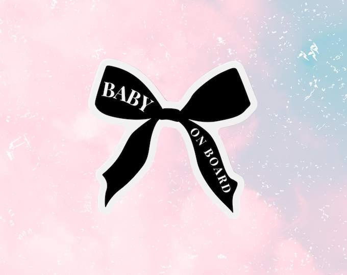 Baby On Board Magnet Cute Functional Car Accessory Funny Bumper Sticker Gift For New Parents Aesthetic Coquette Car Sign Travel Essential