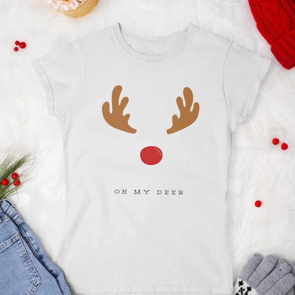 Rentier svg - OH MY DEER - Weihnachten svg & svg - Merry Christmas Shirt Design - Christmas Mug png