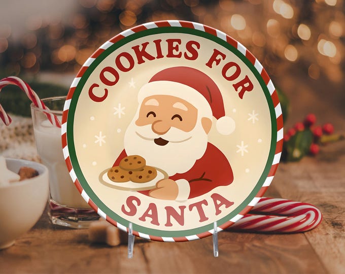 Christmas Plate for Santa Cookies Reindeer Carrot Plate Elf Treats Mug Set Bundle