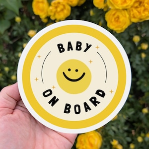 Baby on Board Magnet Baby on board Decal Bumper Sticker Car Sign Cute Baby Sticker Baby Shower Gift Pregnancy Announcement Car Accessory