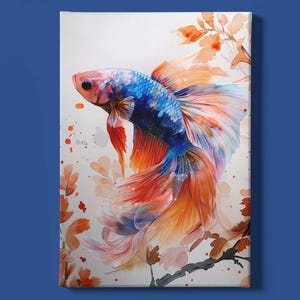 Betta fish painting - Etsy 日本