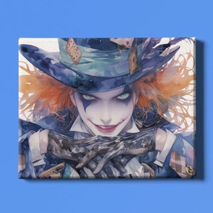 Impresión artística del Joker / Impresión de la carta del Joker / Arte mural de cuentos de hadas / Impresión artística de libros de cuentos / Arte mágico / Arte de fábulas / Impresión de cómic / Descarga instantánea