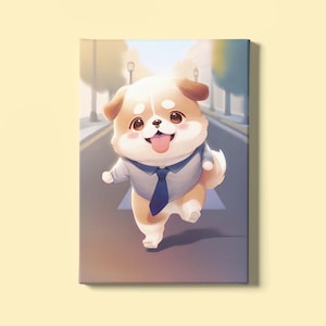 Puppy Art Print | Puppy Wall Art | Baby Animal Prints | Pet Owner Art | Dog Watercolor Painting | Kids Room Decor Print | Instant Download