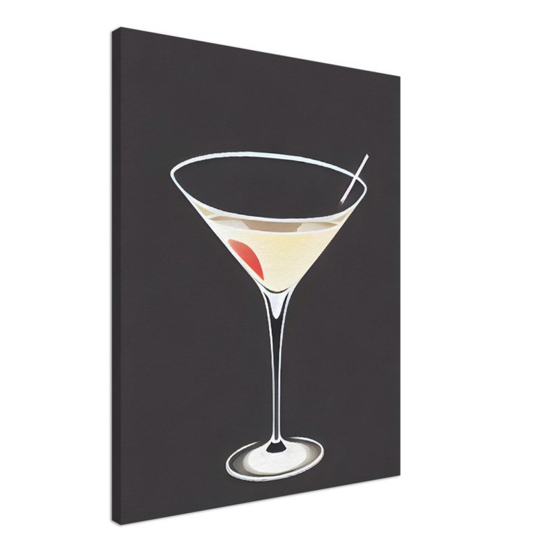 Classic Martini Cocktail Wall Art Home Bar Wall Art Drink Wall Art Etsy