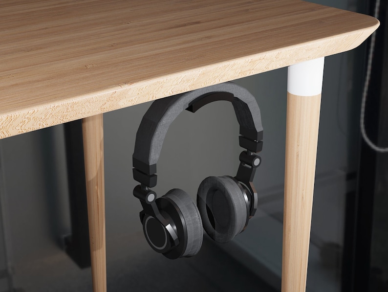 3D STL Headphones Desk Holder Headset Holder 3D Print Desk Etsy