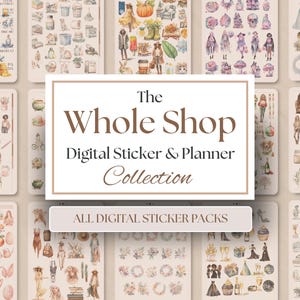 WHOLE SHOP Bundle GOODNOTES Stickers | 20,000+ GoodNotes Planner Digital Sticker Pack Aesthetic Digital Stickers Entire Shop Store Pass