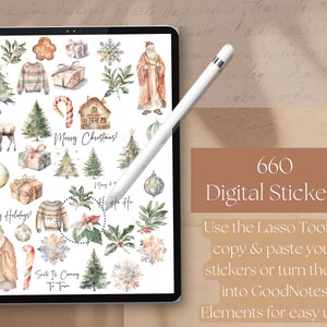 Holiday Goodnotes Stickers Aesthetic Everyday Life Digital Stickers for ...