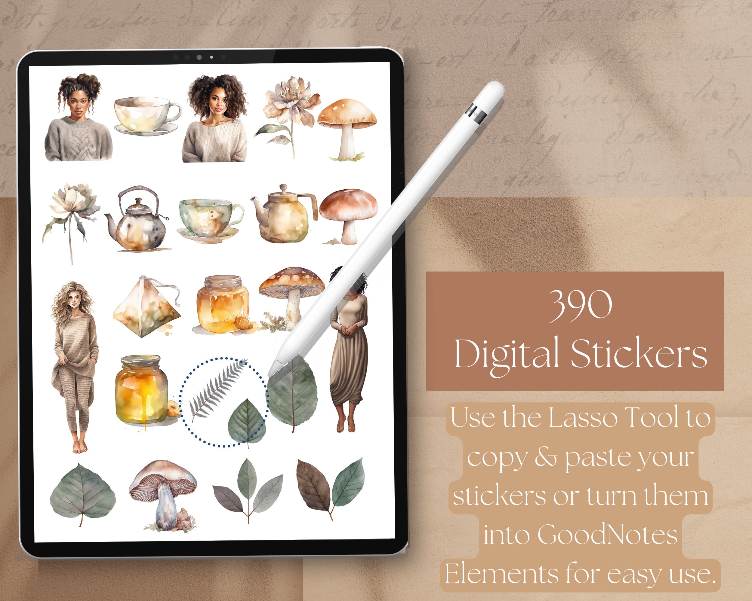 Cottagecore Digital Stickers | GOODNOTES STICKERS, 503 Cottagecore ...