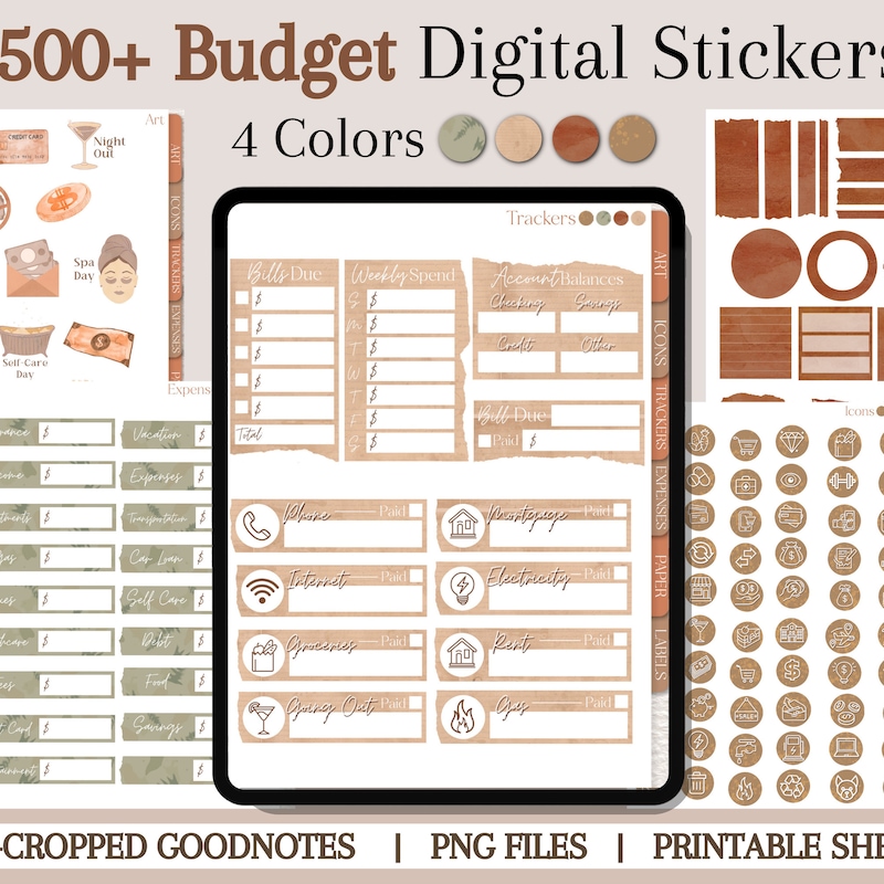 Neutral Stickers - Etsy